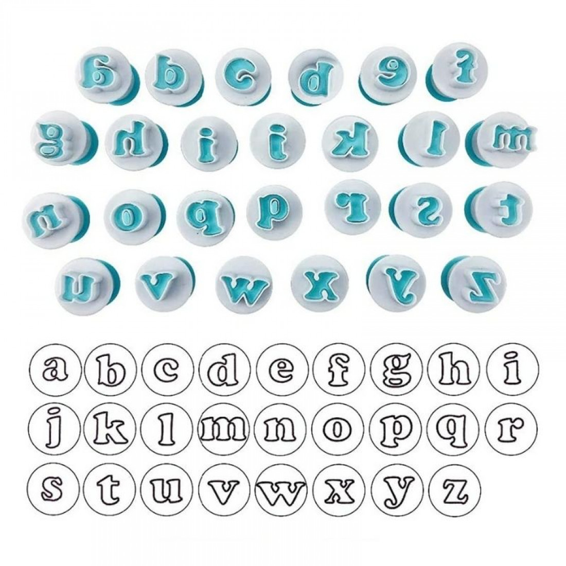 Lower Case Alphabets Cookie Cutter